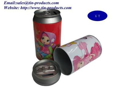 China metal coin banks, metal money box, money tin, tin money can, tin money box ,saving tin box ,saving tin can for sale