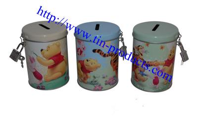 China metal coin banks, metal money box, money tin, tin money can, tin money box ,saving tin box for sale