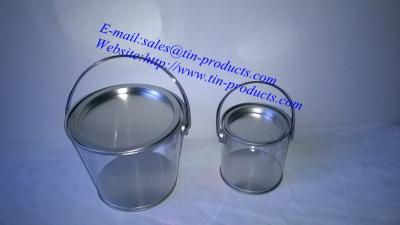 China Tin Pail With Lid & Handle for different sizes & Different shapes choosing from Goldentin for sale