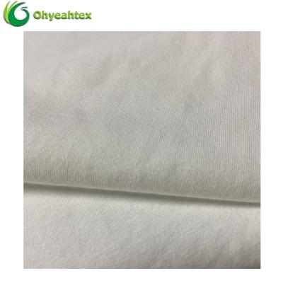 China Sustainable Plain 95 Cotton 5 Spandex Anti Bacterial Knitted Cotton Fabric For T Shirt for sale