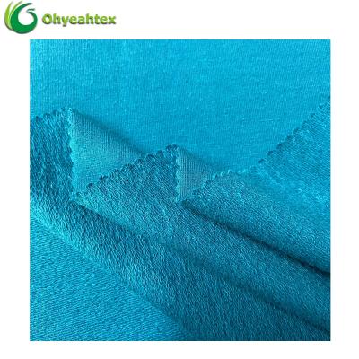 China New Sustainable Product Material Plain Cotton Organic French Terry Hemp Fabric For Hoodies for sale