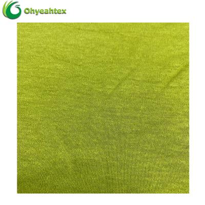 China Sustainable Organic Knitted Bamboo Long Sleeve Interlock Jersey Hemp Fabric For T Shirt for sale