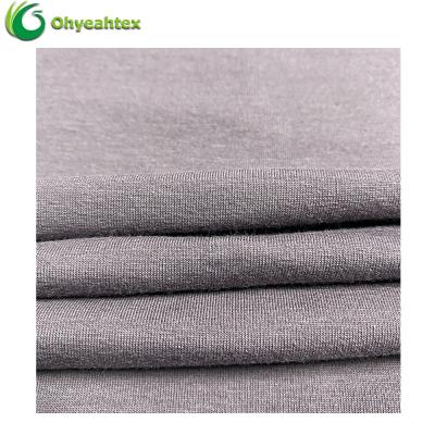 China Polished Organic Sustainable Knitted 95 Cotton 5 Spandex Cotton Jersey Fabric For Underwear for sale