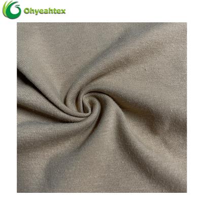 China Anti Pill Cotton 3% Polyester 34% Spandex Fabric 63% TC Best Price Plain Jersey Fabric For T Shirt for sale