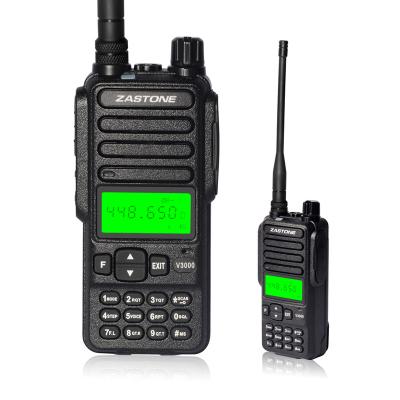 China 12 Months Zastone V3000 10W Walkie Talkie Radio Triband CB Ham Two Way Radio UHF 400-520MHz for sale