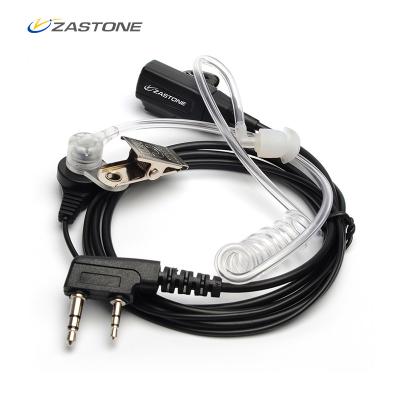 China PTTs Mic Earpiece Headset 2 K Air Tube Acoustic Earphone Headband ZASOTNE Pin Type PTTK Tipo Microfono Auricolare For Baofeng Kenwood for sale