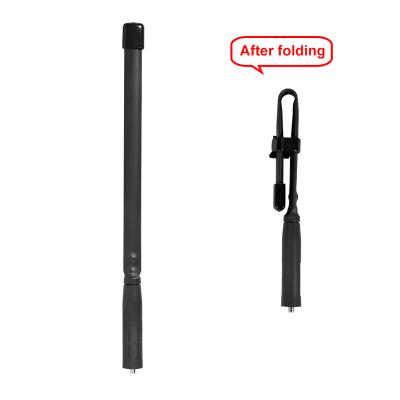 China Arrival 33CM Female Dual Band SMA-F UHF Tactical VHF Walkie Talkie Antenna Foldable For Baofeng UV-5R 82 BF-888S ZDTX33 for sale