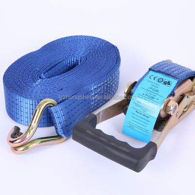 China Making Cargo Lashing Strap Factory direct load securing strap ratchet lashing strap belt j hook machine for sale