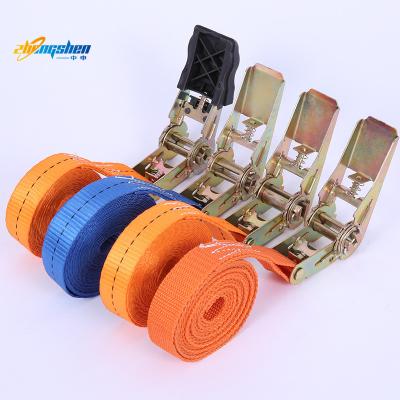 China Making Cargo Lashing Strap 2 inch 4 inch 5 ton 10 ton Yellow Polyester Webbing Heavy Duty Winch Strap With Flat Hook for sale