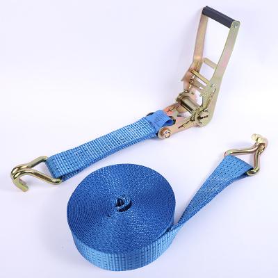 China Making Cargo Lashing Strap 2 inch 50mm*4m heavy duty mini cam buckle cargo lashing belts strong polyester motorcycle endless cam buckle tie down straps for sale