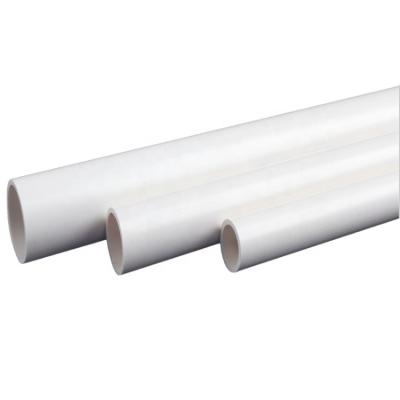 China 0.6mpa to 1.6mpa Water PVC Supply Tube Drain Customized PVC Pipe Hard White Plastic Custom Cut for sale