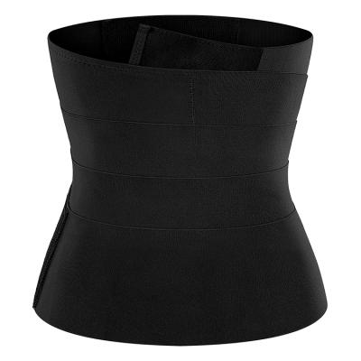 China 2021 Antibacterial Waist Abdomen Belt Sports Fitness Girdle Women Waist Trainer Tight Yoga Long Belt for sale