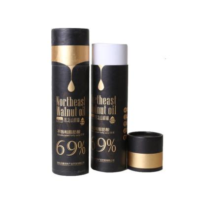 China Recycled Materials Gold Stamping Candle Gift Tube Custom Printing Luxury Paper Boxes For Candle Set Shipping With Your Own Logo for sale