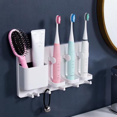 China Living Room Bathroom Kitchen Desk Customized Professional Electric Toothbrush Holder Bathroom Storage Toothbrush Holder Rack Bath Accessories for sale