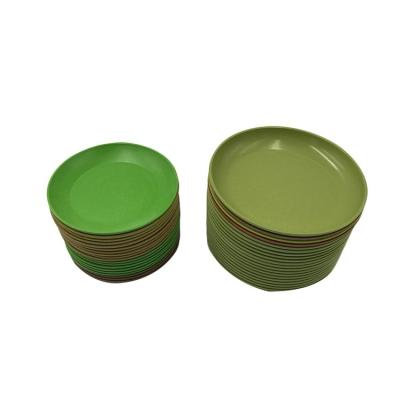 China Sustainable Wholesale Custom Eco Friendly Reusable Bamboo PLA Sheet Dishes for sale