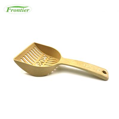 China Small Sustainable Bamboo Fiber Cat Litter Scoop Dog Poop Scoop Pet Garbage Shovel for sale