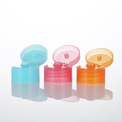 China Non Spill Soft Bottle Flip Top Cap 32 / 410 Flip Top Caps For Shampoo for sale