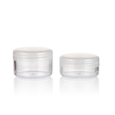 China Non Spill Clear Cream Jar Supply Cosmetics Packing Cream Jar for sale