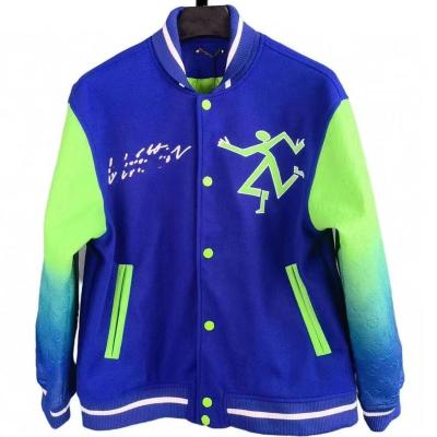 China New viable first spring baseball suit 2022 men's and women's flight casual loose soft jacket progressive splicing jacket for sale