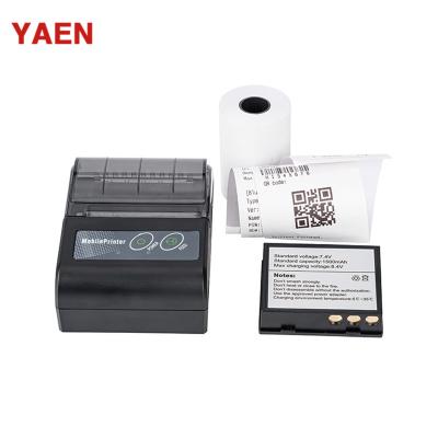 China Mini Blue POS Black And White Tooth Mobile Thermal Receipt Printer Supported Android And IOS Systems for sale