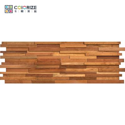 China EUROPEAN Colorize Cheap Grooved Natural Interior Wood Paneling Wood 3d Wall Panel for sale