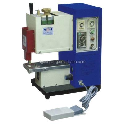 China Shoemaking Industry Leather Shoes Hot Melt Folding Edge Gluing Machine for sale