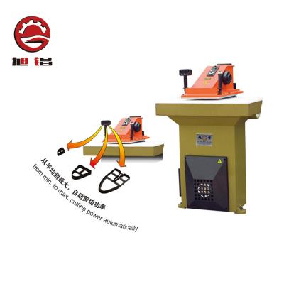 China Hot Selling Hydraulic Leather and Shoe Production Swing Arm Slipper Cutting Machine for Leather Production for sale