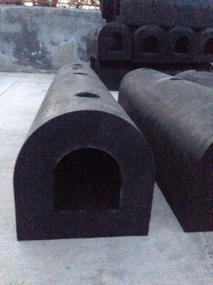 China D shaped Solid Rubber Fenders Impact Absorbing Rubber Fender for Docks and Ships for sale