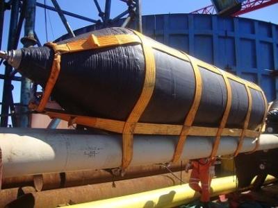 China Pressure 0.05-0.25 MPA Marine Rubber Airbags Thickness 6mm-20mm Layers 4-9 Heavy Duty Construction Design for sale