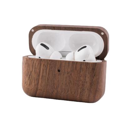 China For Earphone New Arrival Portable Lost Wooden Radio Real Anti Charging Proatective Case forAir Pods 1/2/3 Pro for sale