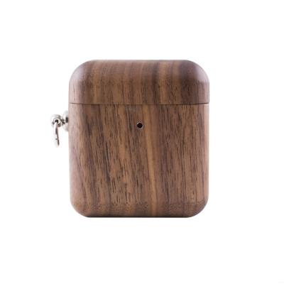 China New 2019 Retro Metal Wood/Bamboo Wooden Cases For Airpods Full Cover Radio Earphone Bag Filling Anti-lost Protective Box for sale