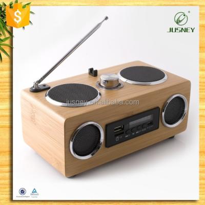 China 2018 new product high quality mini bamboo speaker/wooden wireless speaker with home theater radio speaker system for sale