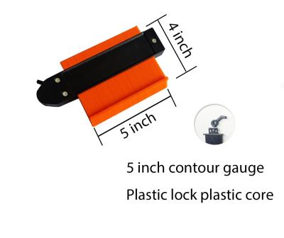 China Working Gauges 5 Inches With Lock Plastic Laminate Tiles Edge Set Wooden Gauge Contour Gauge for sale