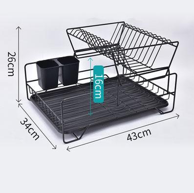 China 2021 Fashionable Hot Soft Home Collection Dish Drainer Drain Board And Utensil Holder Dish Drying Rack Simple Easy To Use for sale