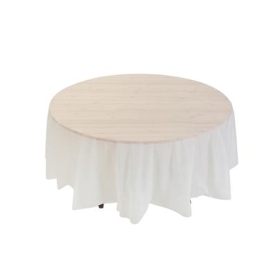 China Eva Eco Friendly High Quality Disposable White Round Tablecloths Round Table Cloths for sale