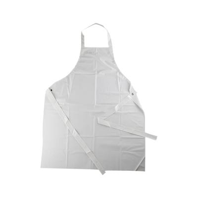 China Custom Polythene Apron Cleaning Custom Disposable Plastic White Disposable Apron for sale