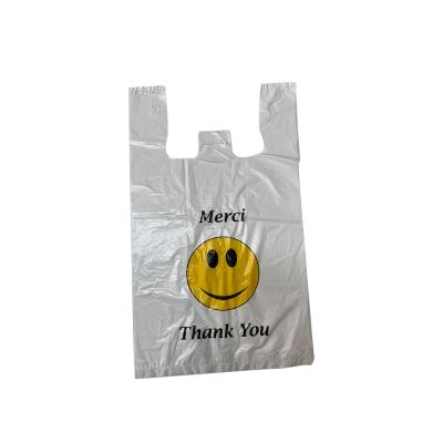 China Disposable T-shirt Shopping Bag T-shirt Strong Bearing Eco Friendly Customized Plastic Bag for sale