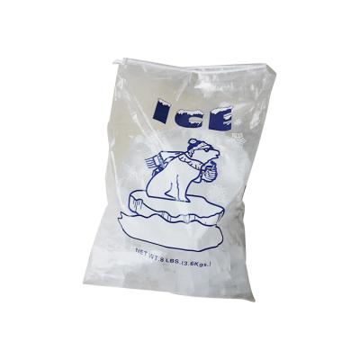 China Eco Friendly Force Recyclable Capacity Ice Cube Packaging Bag Disposable Ice Cooler Bag for sale