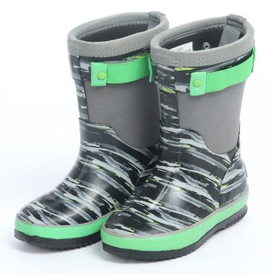 China Cushioning CUSTOM Children Adult Colorful Waterproof Shark Short Rain Boots Shoes for sale