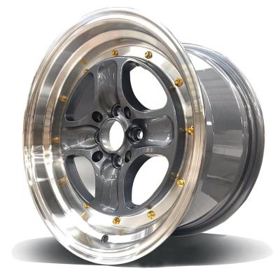 China Factory Price ALLOY 15 17 16 Inch 4 Holes Rim Gold Colored Car Aftermarket Alloy Wheels With 8 Hole for sale