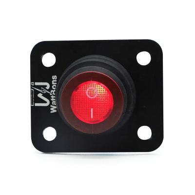 China Sturdy and durable WattBons 12 Volt Marine waterproof Round Toggle LED Switch Panel 12V DC On/Off SPST for Car Truck Rocker  On-Off Control for sale