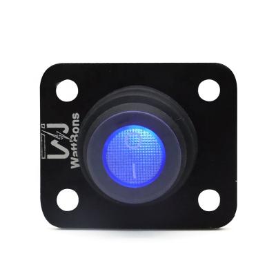 China Sturdy and durable WattBons 12 Volt Marine waterproof Round Toggle LED Switch Panel  12V DC On/Off SPST for Car Truck Rocker  On-Off Control for sale