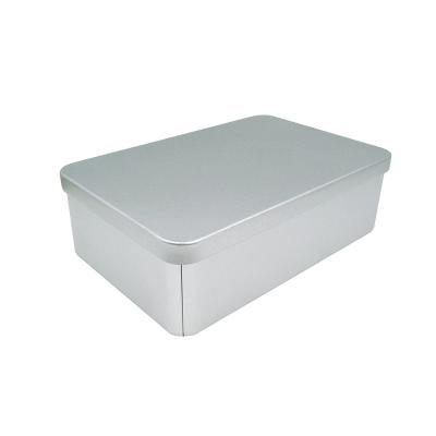 China Food Promotion Buck-up Rectangular Tin Box Cosmetic Applicator Metal Can Packaging Candy Gift Boxes for sale