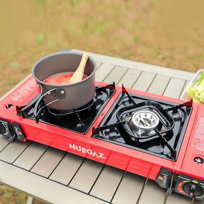 China Manual Professional High Pressure Commercial Manufacture Portable Outdoor Camping Butane Cooking Mini Gas Stoves For Catering for sale