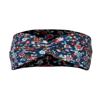 Κίνα 100% βαμβακιού Floral ελαστικό Headband μαντίλι γυναικών επικεφαλής για το τρέξιμο προς πώληση