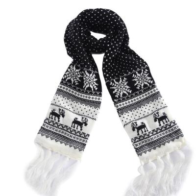 Κίνα Factory Supple Wholesale New Design Fashion Custom Winter Soft Business High Quality Knitted Tassel Soccer Scarf προς πώληση