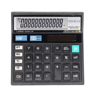 China General Purpose Calculator 112 Steps Check Dual Function 12 Power Calculator 512 Correct Digit Office Desktop Large Screen Display for sale