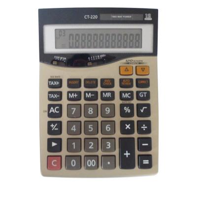 China Jumbo 12 Digit Tax Calculator Office Supplies Digital Electronic Calculator With TAX Function Accountant Electronic Calculator for sale