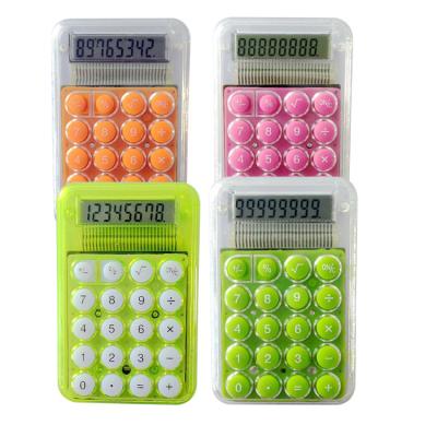 China 8 Digit Electronic Transparent Calculator General Purpose Promotional Gifts Calculator, Silicone Calculator for sale