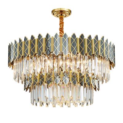 China Living Customization Round K9 Crystal Chandelier Nordic Modern Chandelier Modern Luxury Indoor Home Living Room Decoration Designer for sale